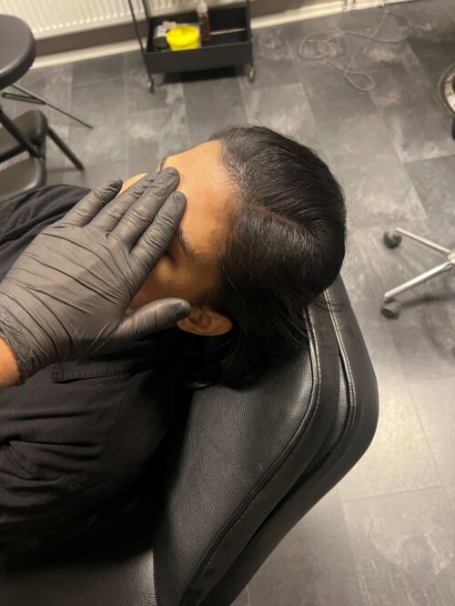 Hårpigmentering på kvinna, 38 år, utförd hos Made Hair Academy Stockholm – expert på naturlig pigmentering i Sverige