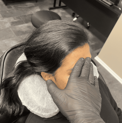 Hårpigmentering på kvinna, 30 år, utförd hos Made Hair Academy Stockholm – studio med spetskompetens inom SMP i Sverige