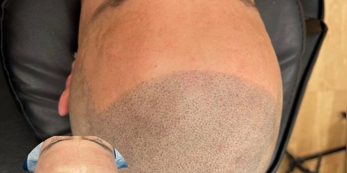 Scalp micropigmentation resultat hos Made Hair Academy