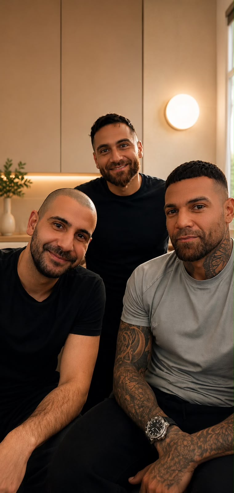 Enis Leon och Ihab från Made Hair Academy team inom SMP hårpigmentering och håravfall